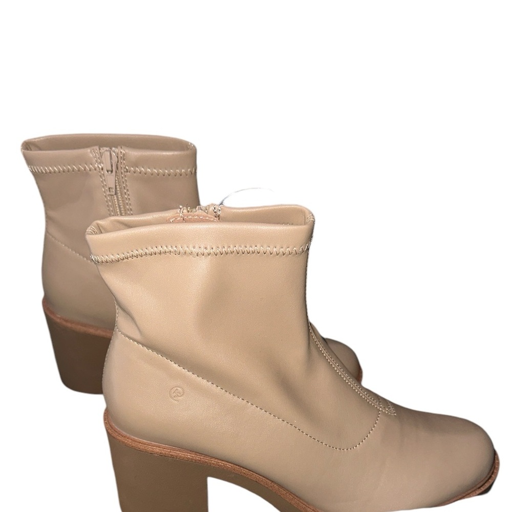 NWT LifeStride Remix Booties Color:Beige Faux Leather - Picture 6 of 8